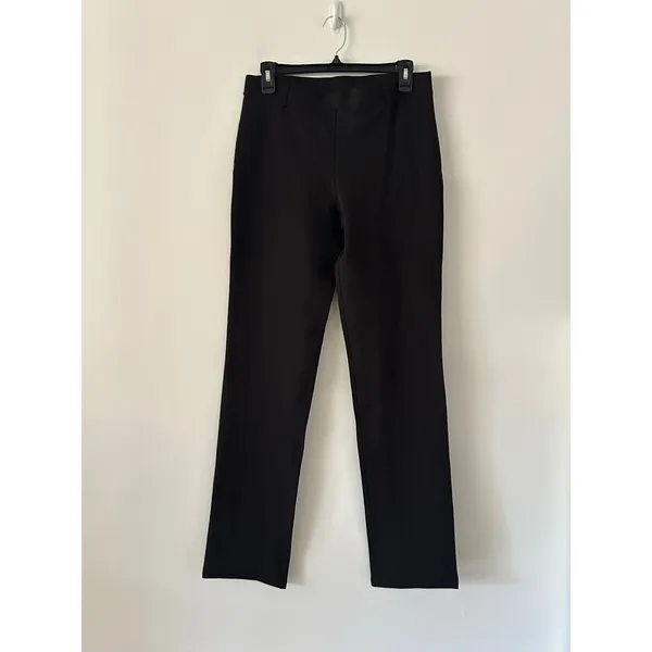 Quince Ultra-Stretch Ponte Straight Leg Pants Black Size M - Image 3