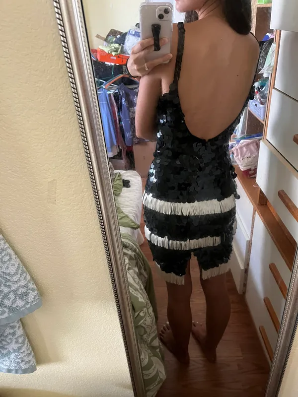 20s Style Flapper dress Black - Image 10