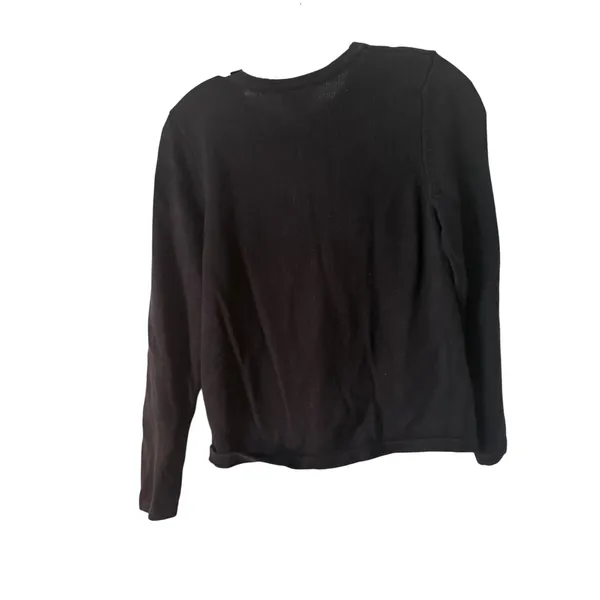 J. Khaki Black‎ Girls Size 14 Christmas Sweater with Ornaments - Image 4