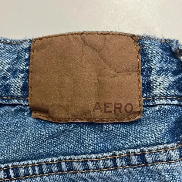 90s baggy jeans size 0 distressed multi button fly retro‎ style blue jeans teen - Image 10