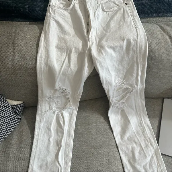 AGOLDE 90's Mid Rise Loose Jeans in Cloudburst - Image 3