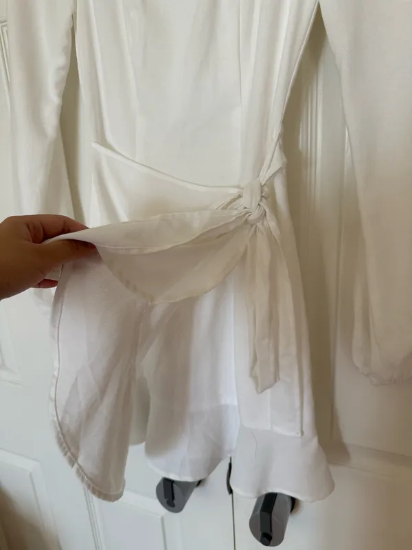 Princess Polly The Villa Mini Dress White - Image 7