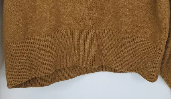 Cropped Sweater Long Sleeve Mock Neck Wool Blend WOmens XS - Image 8