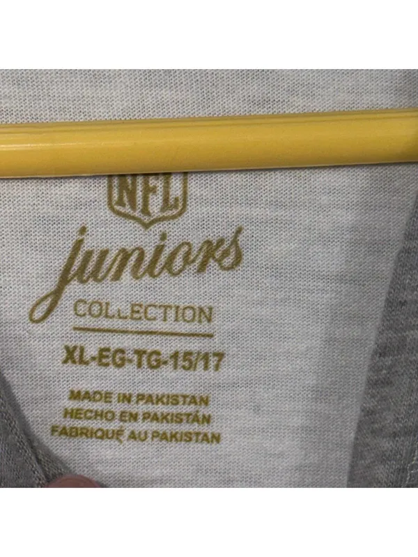 NFL Juniors XL New England Patriots Hooded Long Sleeve Shirt - Image 4