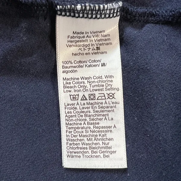 J Crew Tissue Crepe Turtleneck Top Womens L‎ Navy Long Sleeve Minimalist Preppy - Image 8