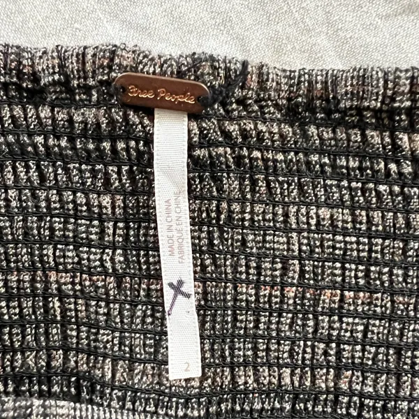 Free People Plaid Tube Top - Image 6