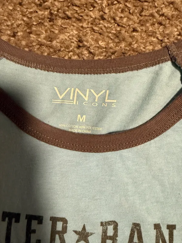 Vintage Crop Top Blue Size M - Image 2