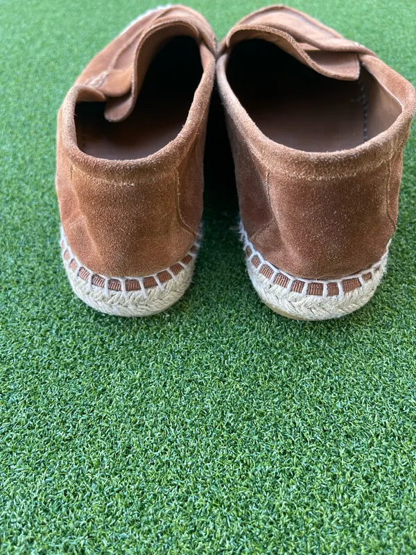 Vince Daria Espadrille Loafer Women's 9 M Brown Suede Slip On Shoe Casual - Image 4