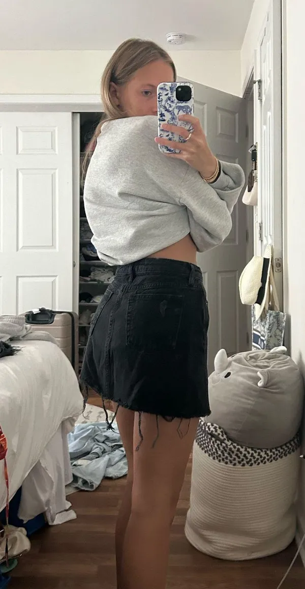 Free People Denim Skirt Black We The Free - Image 2