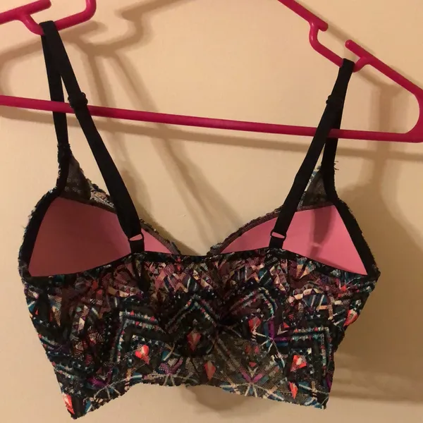 Victoria's Secret PINK Tropical Lace Push Up Bralette XS - Image 3