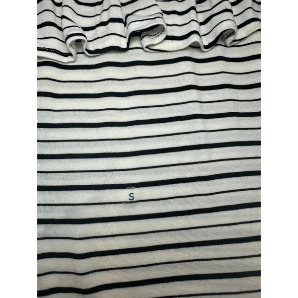 American Eagle Size-S Women's Striped Off The‎ Shoulder Top 3/4 Sleeve Shirt - Image 9
