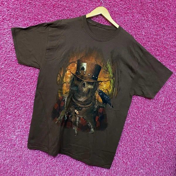 Scarecrow Horror Brown Tshirt size Extra Large  - Image 3