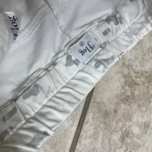 Bevy Flog Camo Jogger Pants White Silver Camouflage Made in Israel Sie 26 - Image 6