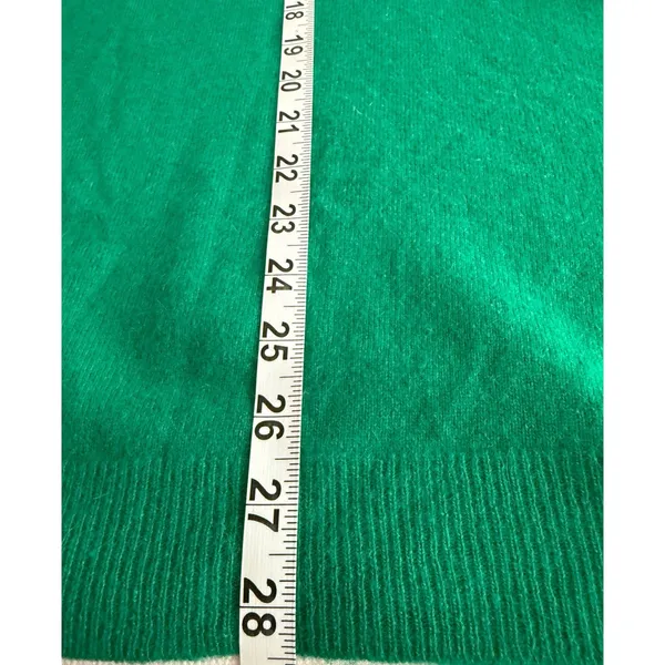 VTG 90s Y2K Outlander Studio Kelly Green Lambswool Angora Slouchy Sweater OVZS-M - Image 9