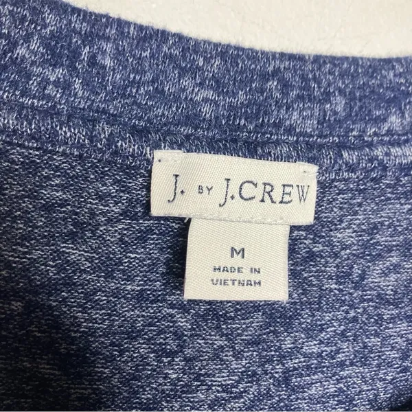 J. By J. Crew navy blue long sleeve top side knot size medium‎ - Image 2