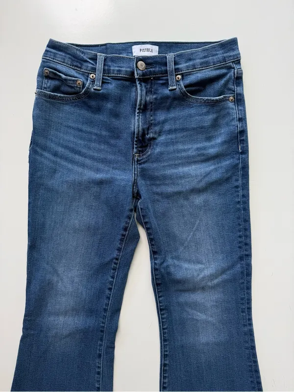 Pistola Kinsley Mid Rise Flare Jeans Size 28 - Image 3