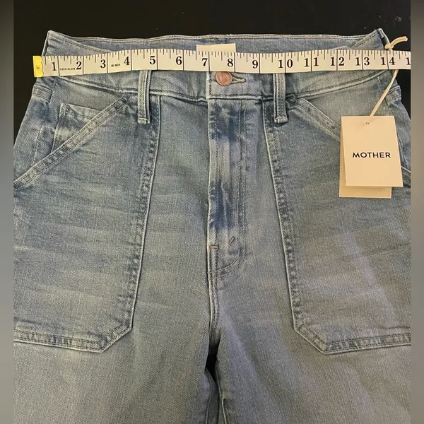 NWT MOTHER Denim The Patch Rambler Ankle Norway Dude Wash Size 27 - Image 9