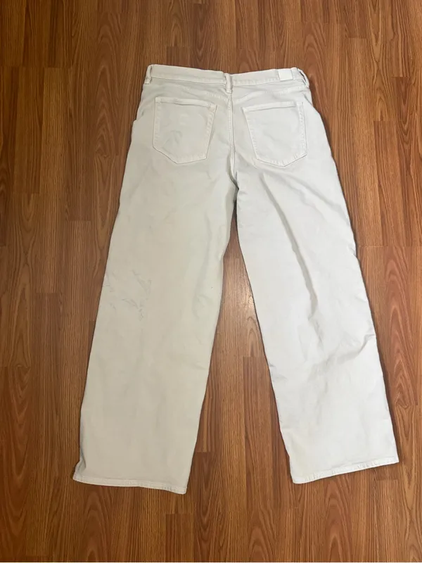 Vuori Vintage Wide Leg Jean Bone Denim Jeans 32. - Image 4