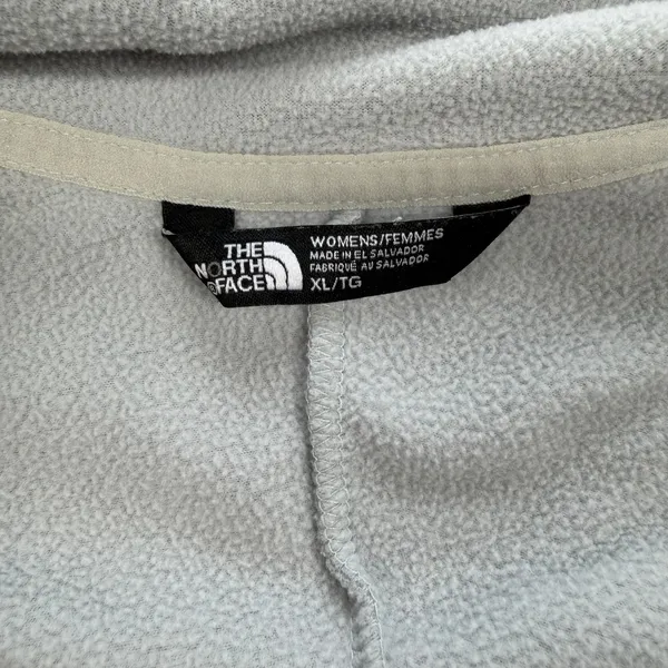The North Face Women’s XL Gray 1/4 Zip Fleece Pullover Hiking Outdoor - Image 4