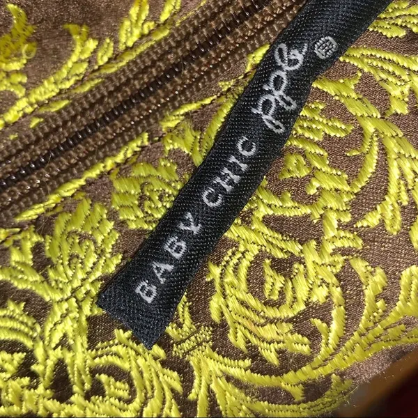Petunia Pickle Bottom Touring Bag Diaper Bag Brown Yellow Damask Baby‎ Crossbody - Image 10