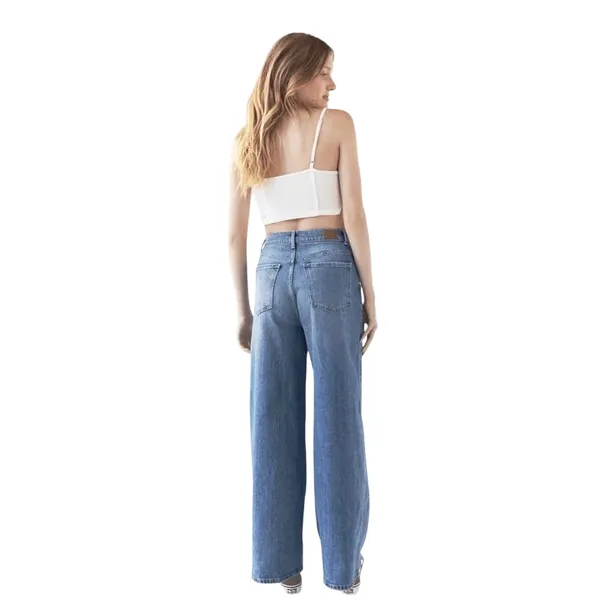 UO BDG Women’s A-Wide Lightwash Wide Leg Denim Jeans - Image 2