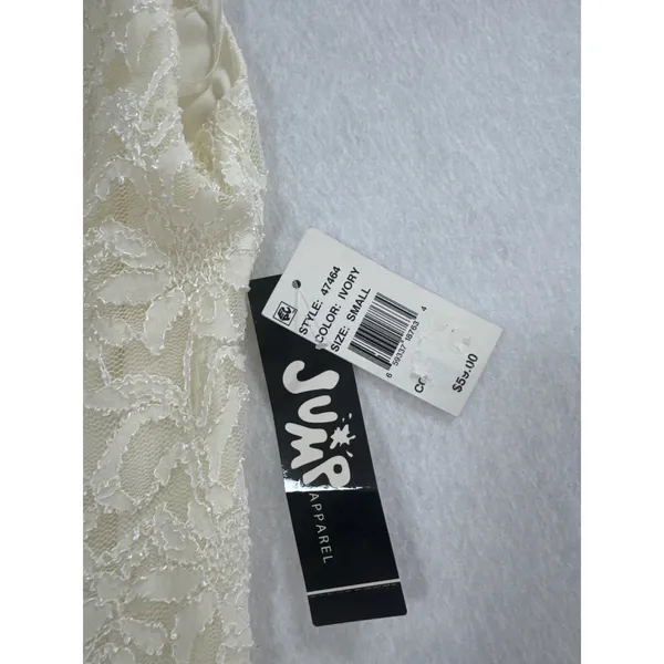 Jump Apparel Wendye Chaitin Ivory Floral Lace Sheath Dress 47464 Women Small NWT - Image 5