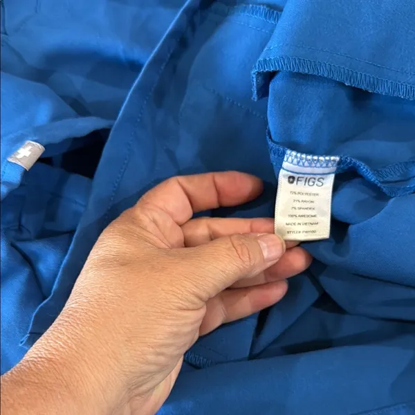 Figs Classic Blue Scrub Top - Image 6