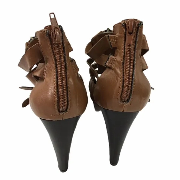Guess Sexy Zip Up Strappy Heels 9 - Image 4