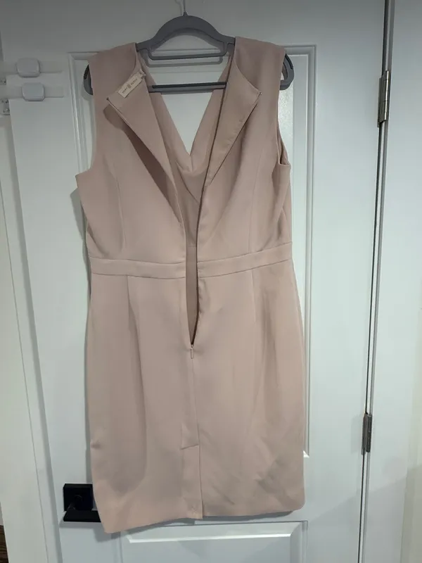 Tory Burch Pink V Neck Sleeveless Sheath Dress Women's 14 Workwear Office - Image 4