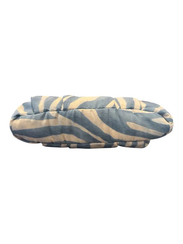 Vince Camuto Blue & Cream Zebra Print Drawstring Pouch - Image 3