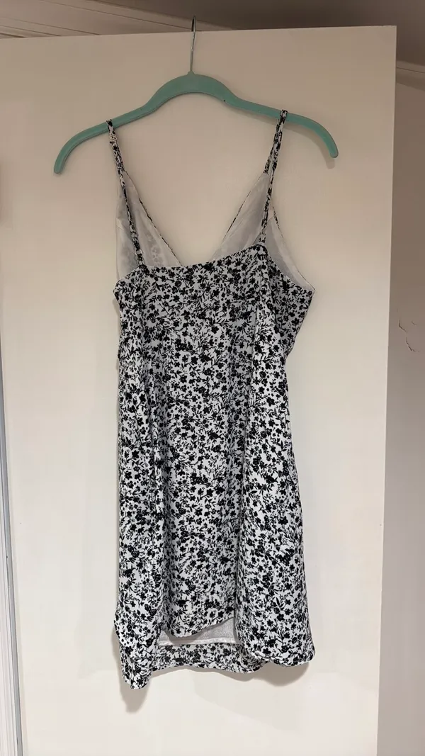 HYFVE Dress Black White Floral Midi - Image 3