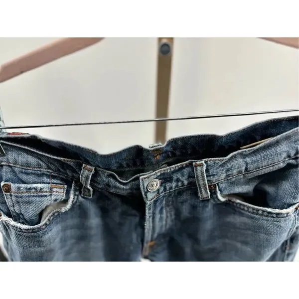 7 For All Mankind Bootcut Jeans Medium Wash Low Rise Size 27 - Image 9