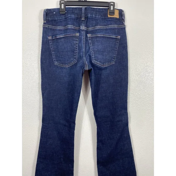 American Eagle Kick Boot Jeans Womens 4 Blue Medium Wash Mid Rise Stretch Denis - Image 5