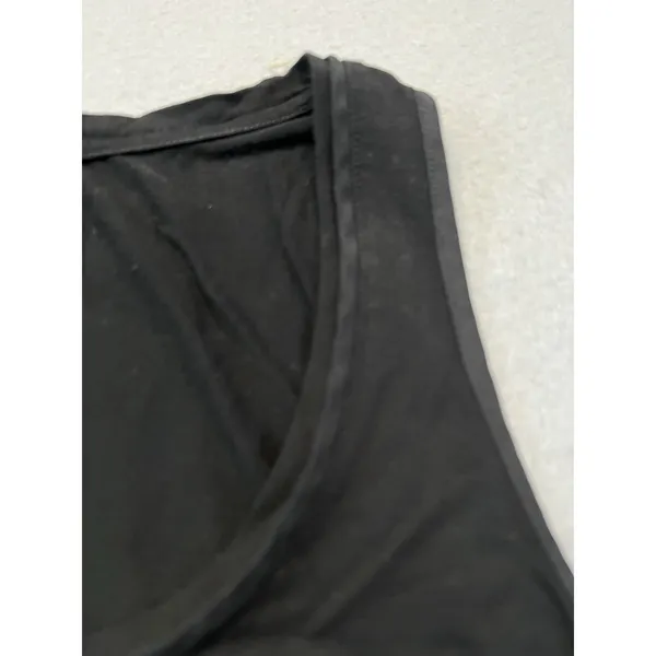 White House Black Market Small Sleeveless Tank Top Black‎ Pocket - Image 4