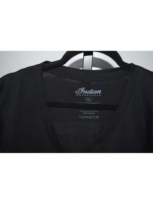 Indian Motorcycle T-Shirt Women's XL Black Kansas City Racing Graphic Tee - Image 3