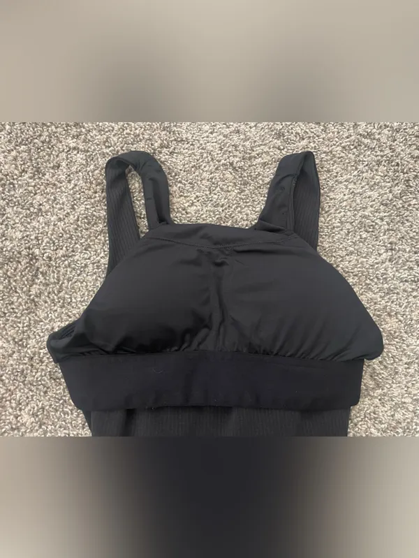 Women’s BYLT Premium Basics Ribbed High-Neck Longline Sports Bra Tank Top Size S - Image 8