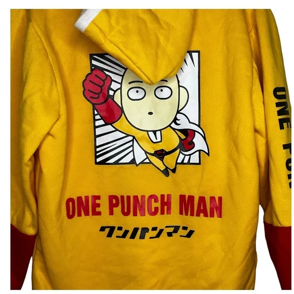 OPPAI One Touch Man Hoody Sweatshirt Yellow Size XL - Image 7