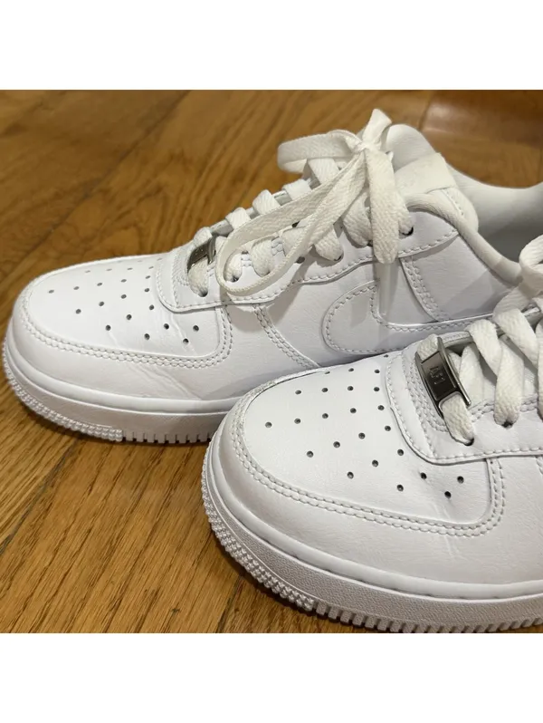 Nike US 5.5 Women's Nike Air Force 1 White Casual Shoes - Image 9