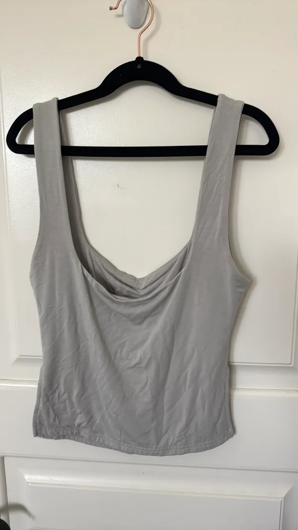 Grey Tank Top Gray Size XS - Image 2