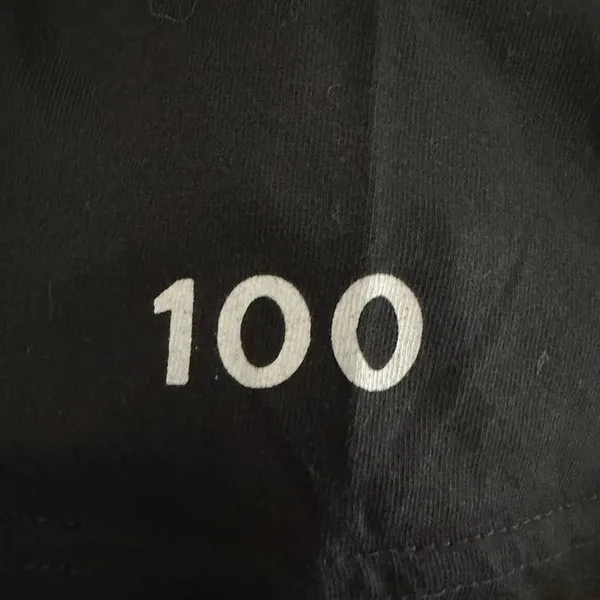 Peloton 100 Century Black White Tshirt Size 2XL - Image 5