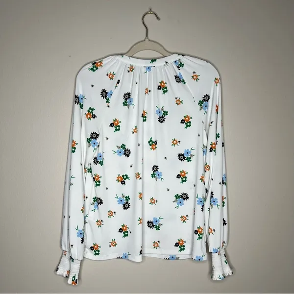 Charter Club Womens Size M‎ Floral Print Long Sleeve Stretch Liquid Knit - Image 2