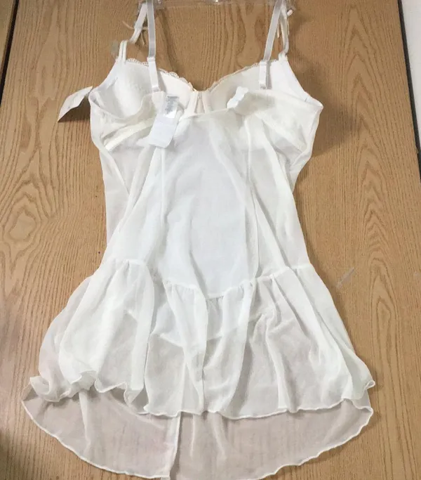 New Women’s Rene Rofe Underwired Lingerie Chemise Gown Slip Ivory Size Medium - Image 7