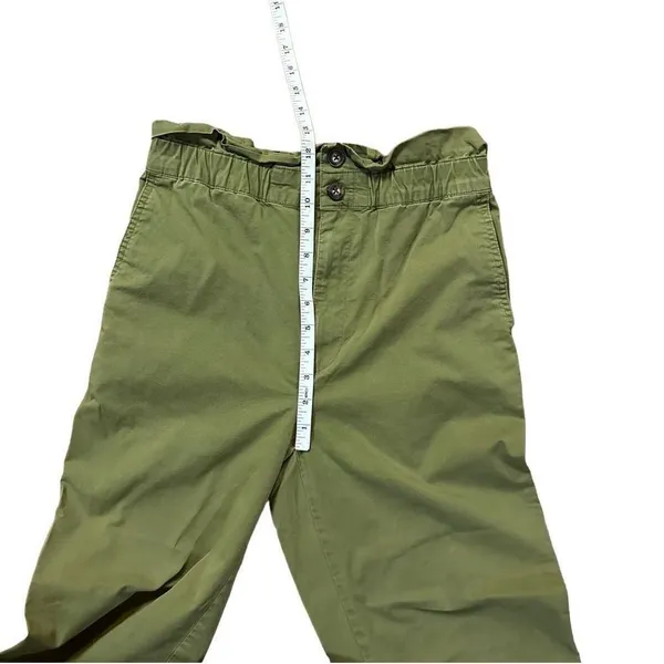 Madewell Double Button Tapered High Rise Pants sz‎ 2 paper bag waist - Image 8