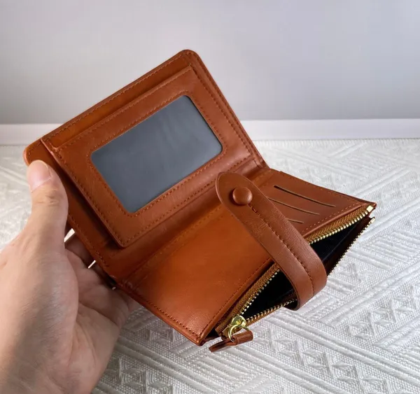 Wallet for Women,Trifold Snap Closure Wallet,Credit Card Holder Coin Purse - Image 4