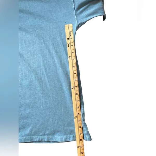 WE THE FREE Blue Distressed Washed Cotton Long Sleeve Tee T-Shirt Top - Sz Small - Image 13