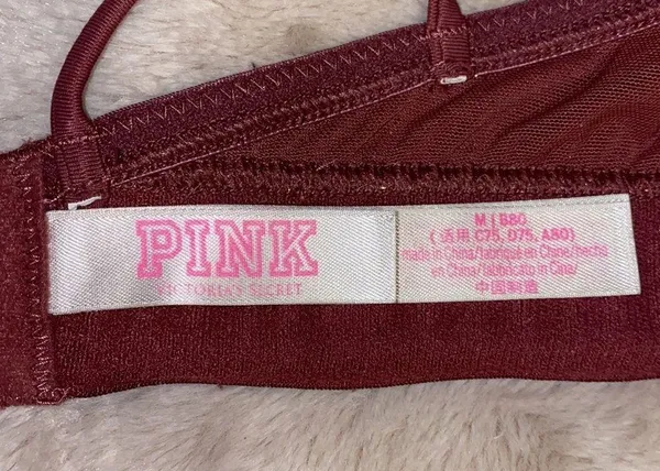 Victoria Secret Rose Pink and Gold Bralette Medium - Image 3
