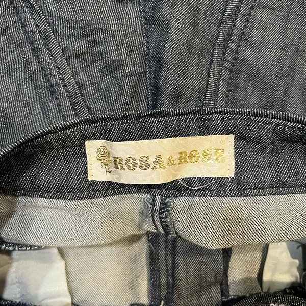 Sequin Denim Overalls‎ Gray Size L - Image 5