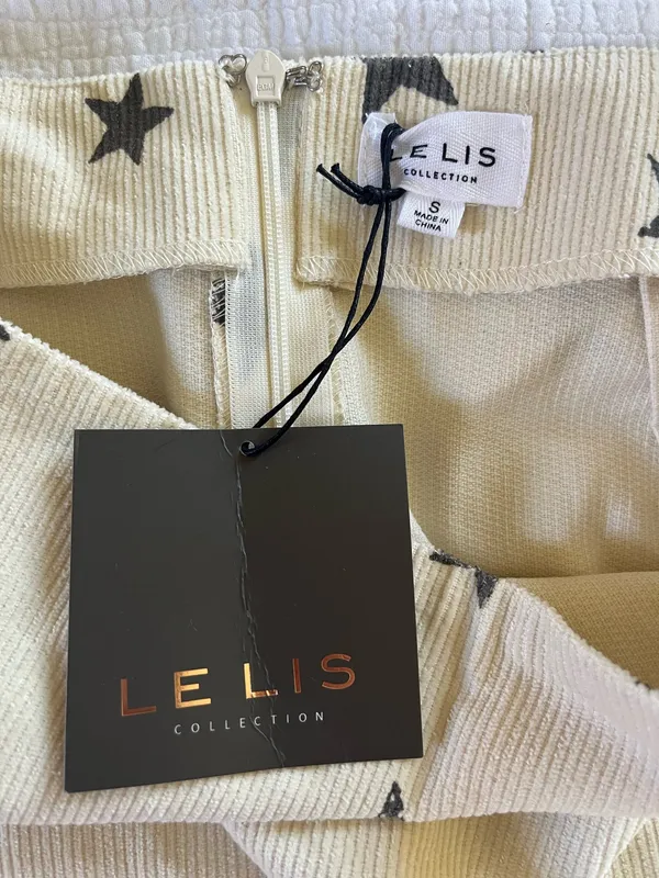 Le Lis Corduroy Star Print Skirt - Image 2