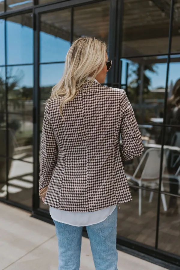 Entro Houndstooth Blazer - Image 3