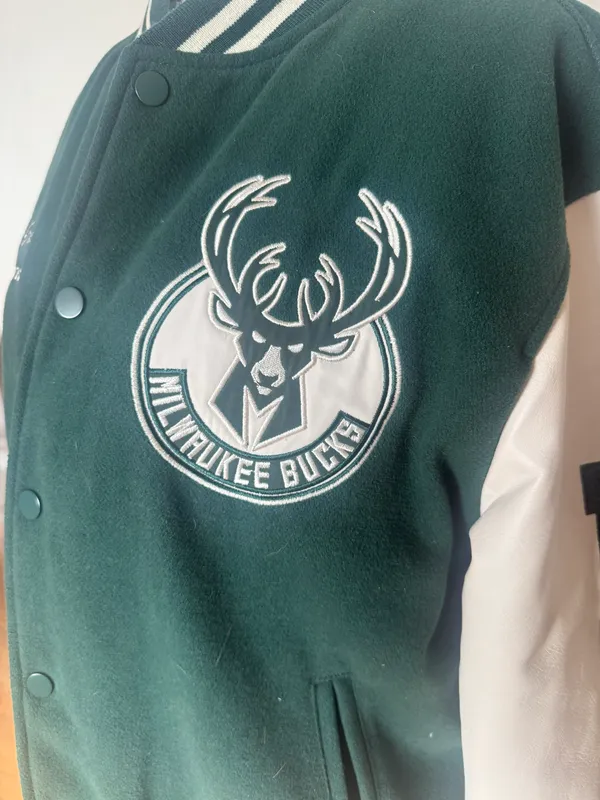 NBA Milwaukee Bucks Bomber Jacket - Image 4